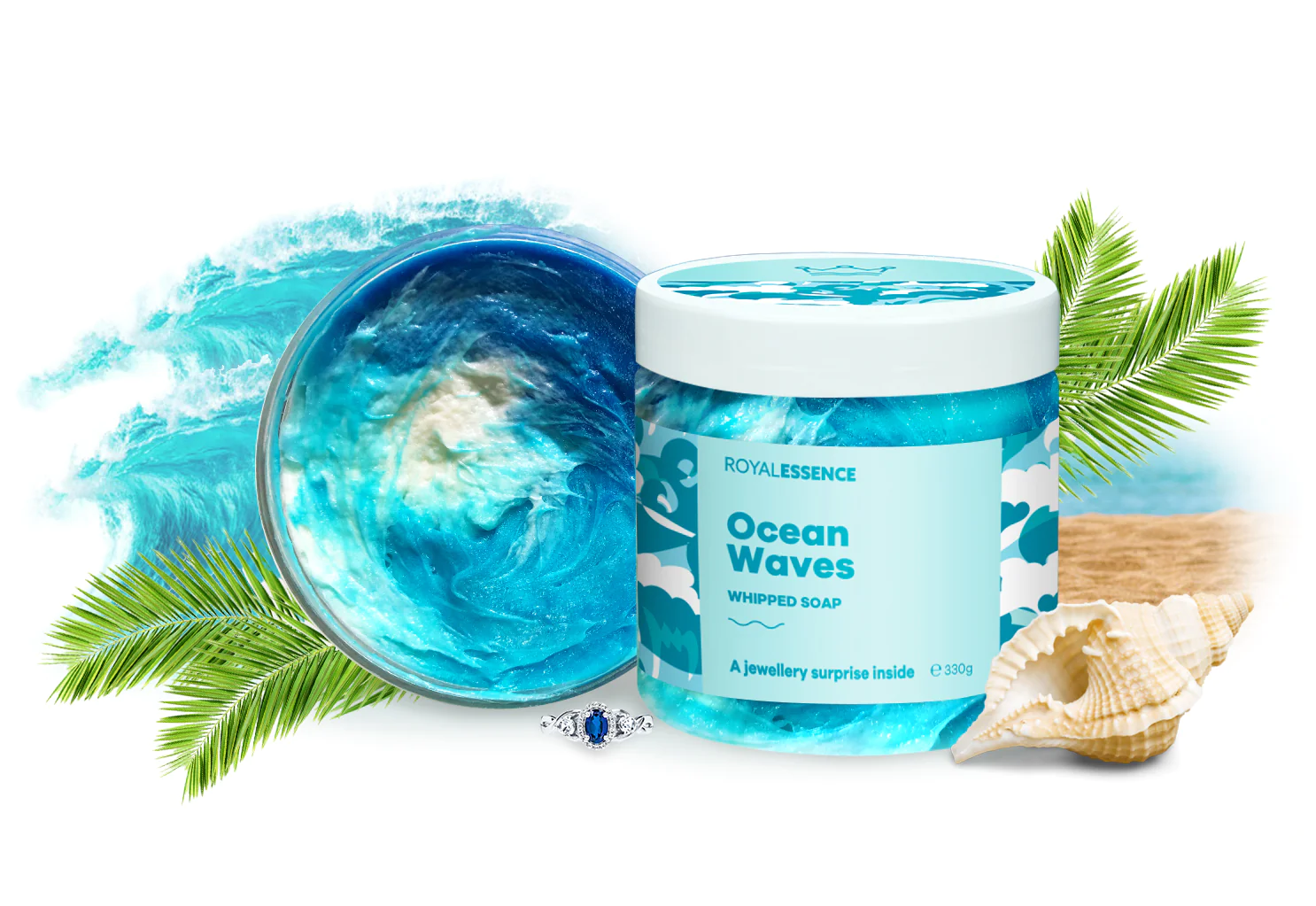 Ocean Waves (Whipped Soap)